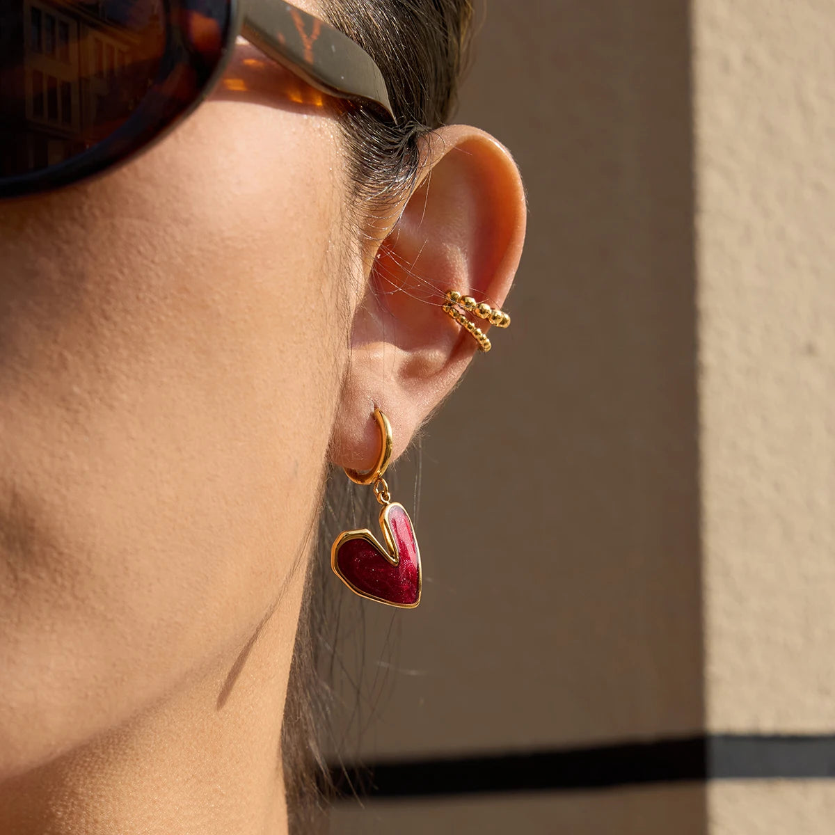 Boucles d'oreilles Lova en acier inoxydable